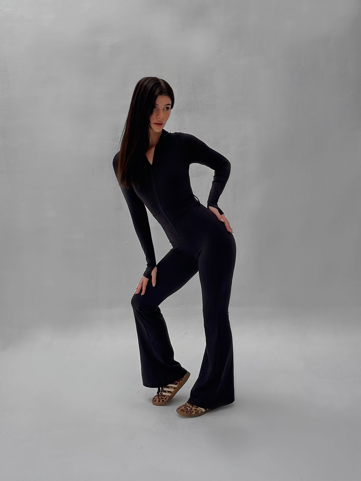 Long Sleeve Belt Bodysuit