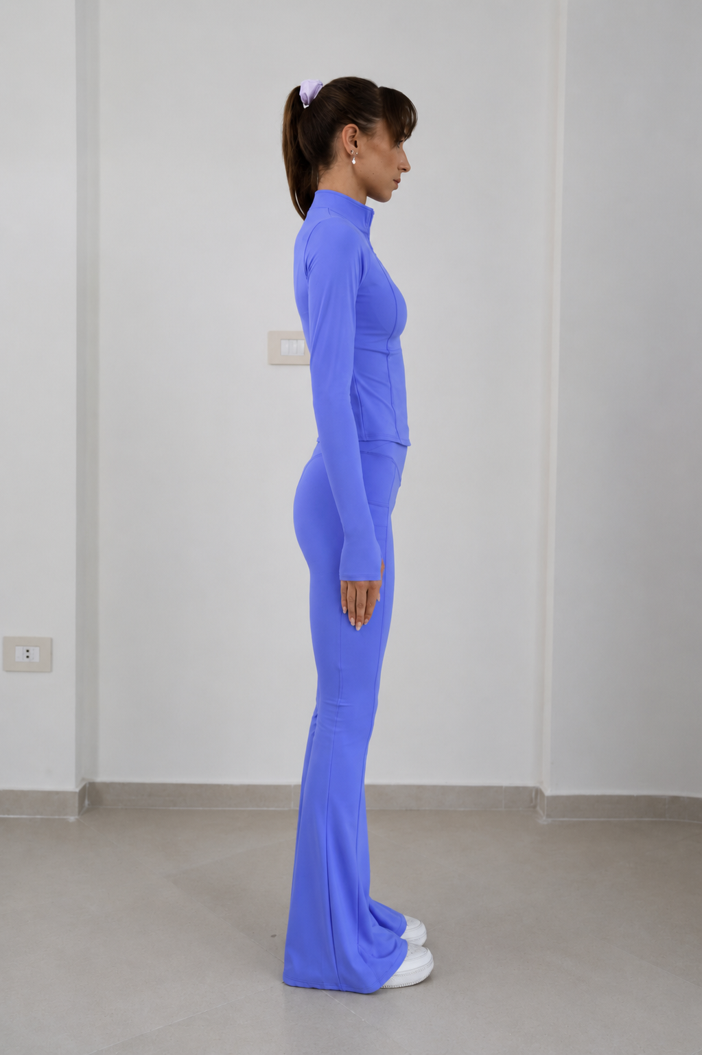 Long Sleeve Quarter Zipper Top