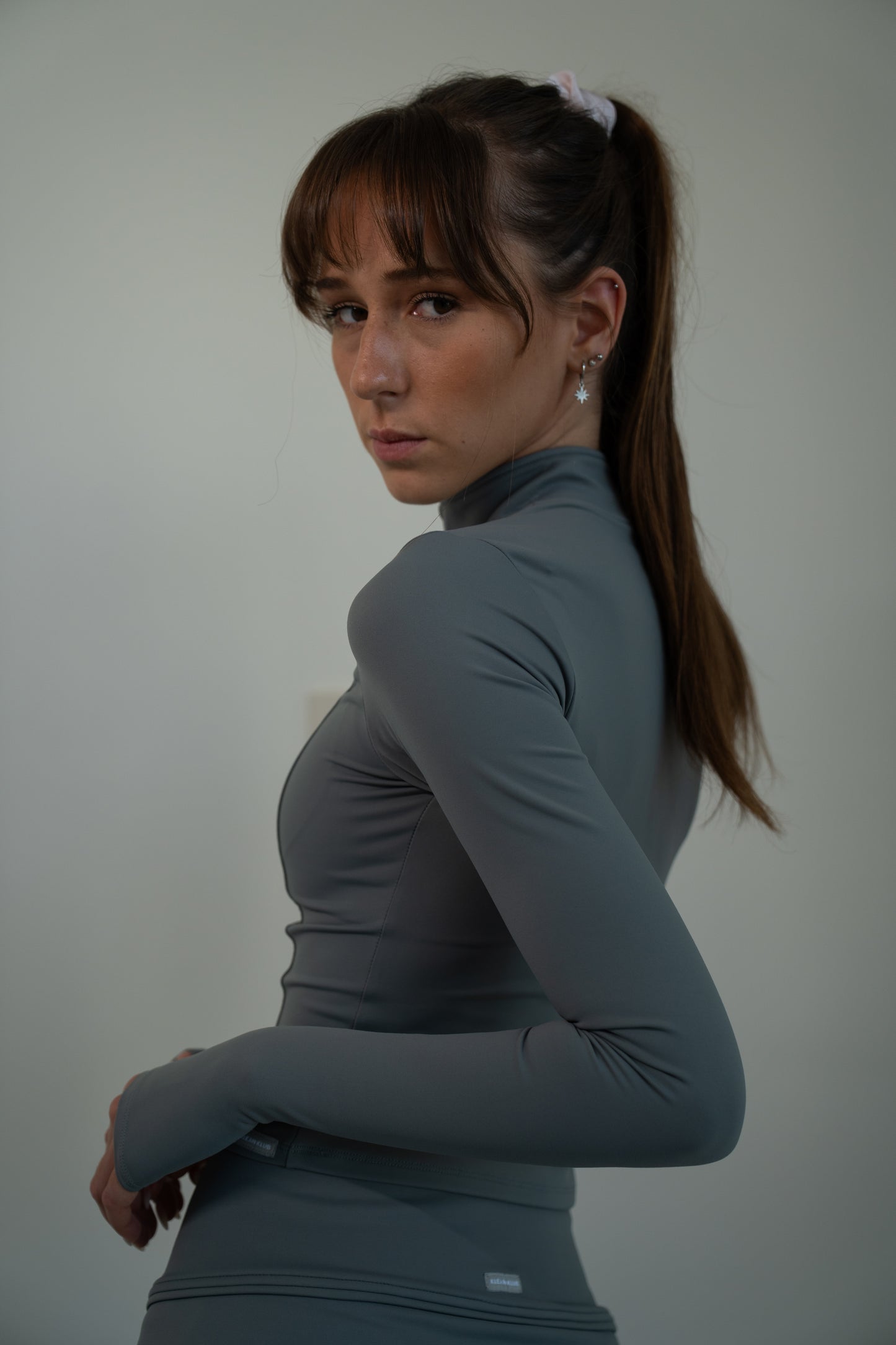 Long Sleeve Quarter Zipper Top