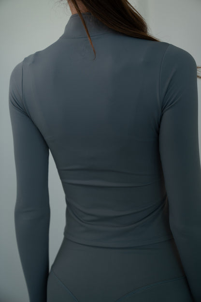 Long Sleeve Quarter Zipper Top