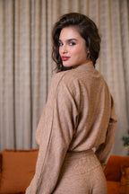 Warm Caramel Sweat Top
