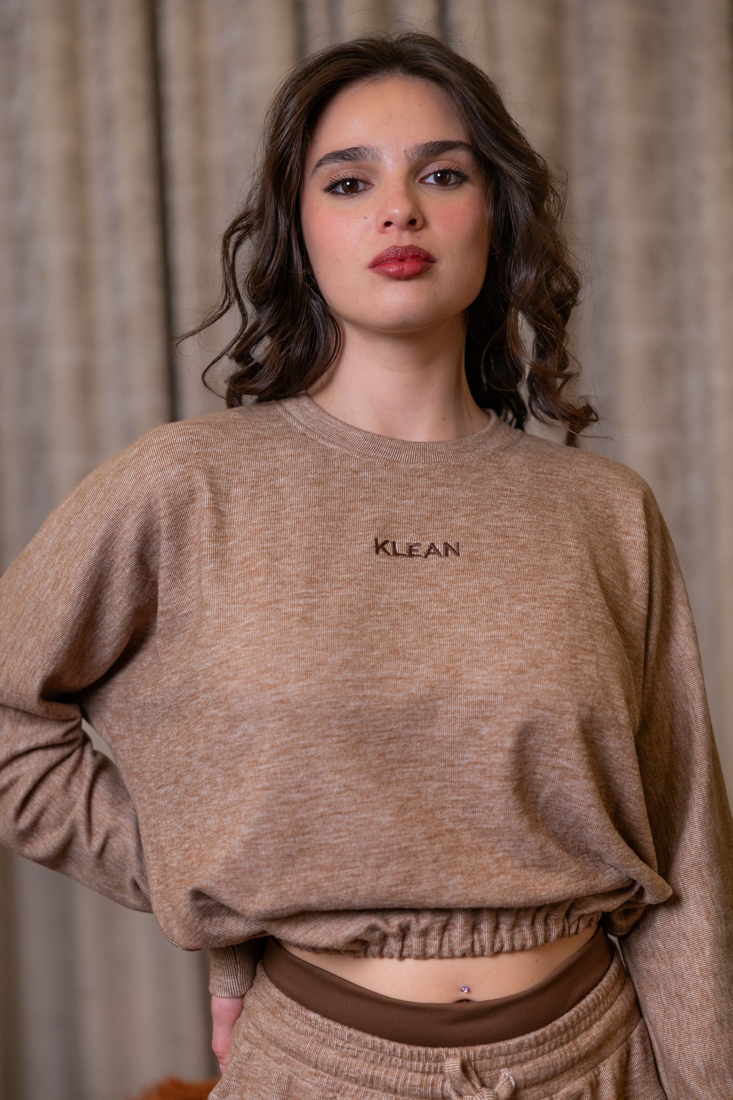 Warm Caramel Sweat Top