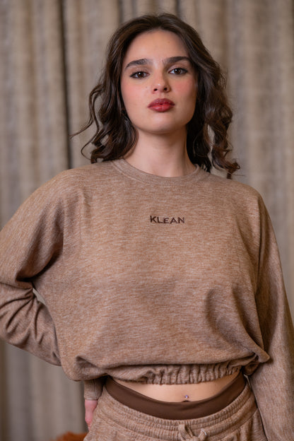 Warm Caramel Sweat Top