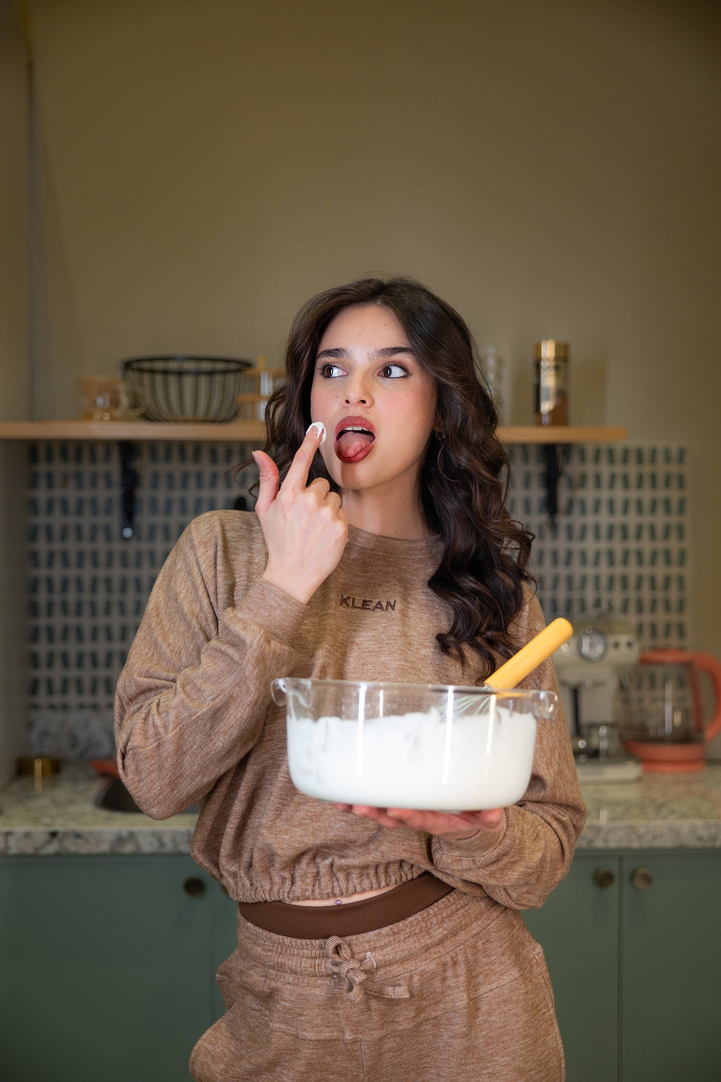 Warm Caramel Sweat Top