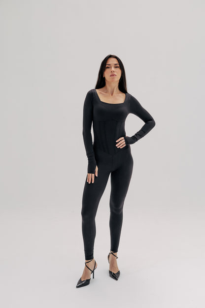 Long Sleeve Skinny Solo Bodysuit