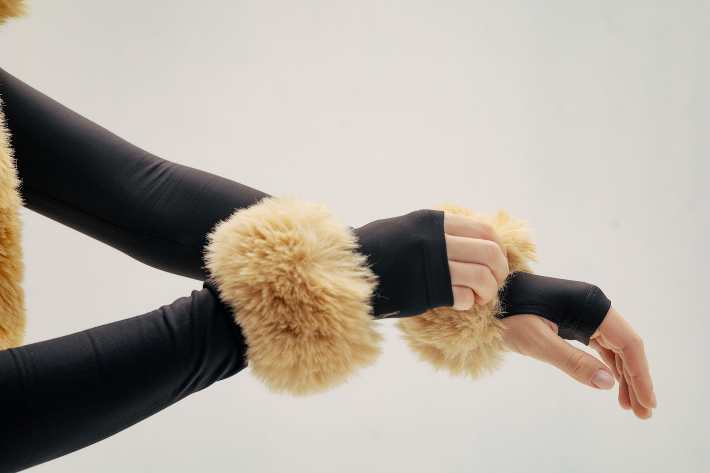 Fur Vest with Matching Cuffs