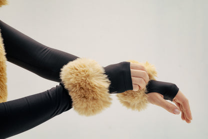 Fur Vest with Matching Cuffs