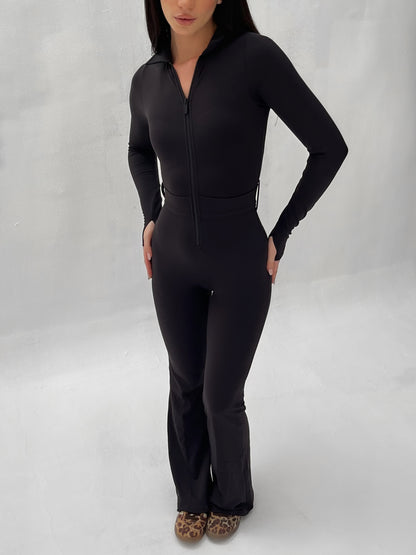 Long Sleeve Belt Bodysuit